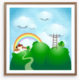 Rainbows Framed Art Print 49900835
