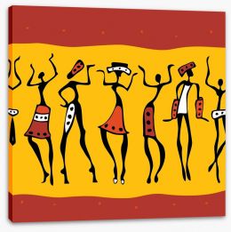 African Art Stretched Canvas 49901498
