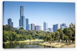 The Yarra and the city Stretched Canvas 49907703