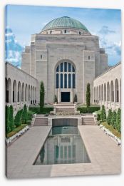 Peace at the war memorial Stretched Canvas 49963285