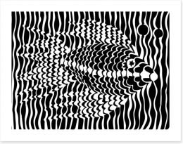 Illusion fish Art Print 50035941