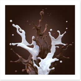 Chocolate fountain Art Print 50180920
