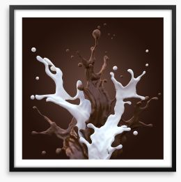 Chocolate fountain Framed Art Print 50180920