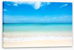 Blue skies white sand Stretched Canvas 50230730