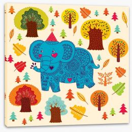Elephants Stretched Canvas 50293990