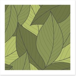 Moss leaves Art Print 50300552