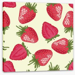 Red strawberries Stretched Canvas 50303790