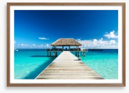 Paradise jetty Framed Art Print 50372453