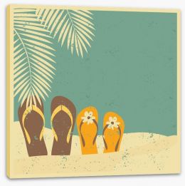 Beach House Stretched Canvas 50375403
