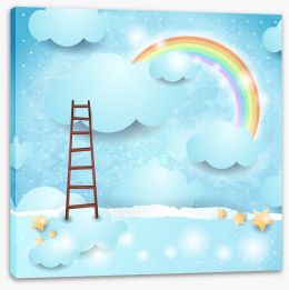 Rainbow ladder Stretched Canvas 50403220