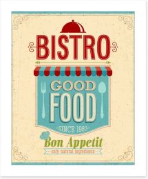 Good food bistro Art Print 50469088