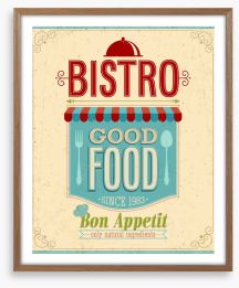Good food bistro Framed Art Print 50469088