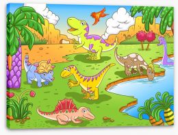Dinosaurs Stretched Canvas 50546207