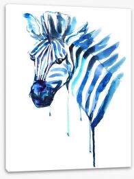 Blue zebra Stretched Canvas 50583573