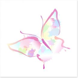 Butterfly splash Art Print 50610366