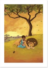 African Art Art Print 50685887