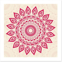 Henna mandala Art Print 50845101