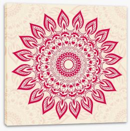 Henna mandala Stretched Canvas 50845101