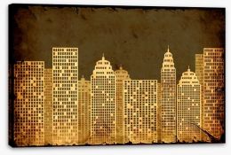 Deco skyline Stretched Canvas 50847262