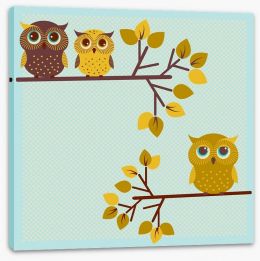 Owls Stretched Canvas 51206438