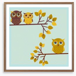 Owls Framed Art Print 51206438
