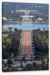 Anzac Parade aerial Stretched Canvas 51300290