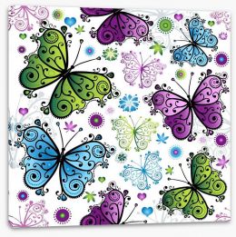 Butterfly swirls Stretched Canvas 51311177