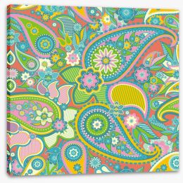 Paisley Stretched Canvas 51407356
