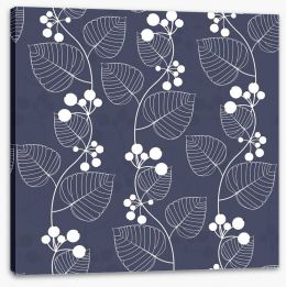 White berry leaves Stretched Canvas 51409438
