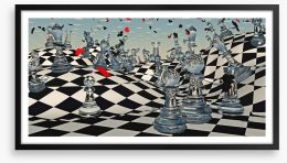 Dreaming of chess Framed Art Print 51430405