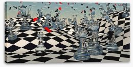 Dreaming of chess Stretched Canvas 51430405