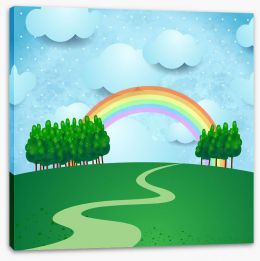Rainbows Stretched Canvas 51436998