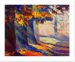 Autumn forest sunlight Art Print 51564370