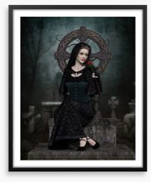 The black widow Framed Art Print 51701463