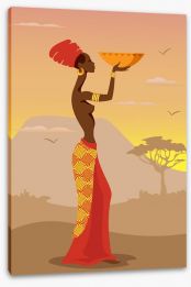 African Art Stretched Canvas 51746197
