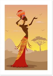 African Art Art Print 51746485