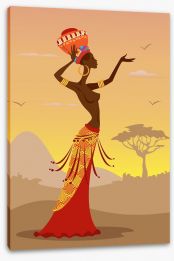 African Art Stretched Canvas 51746485