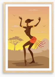 Zulu dance Framed Art Print 51747839