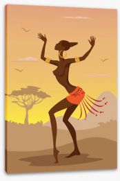 Zulu dance Stretched Canvas 51747839