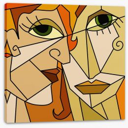 Two faces Stretched Canvas 51968826