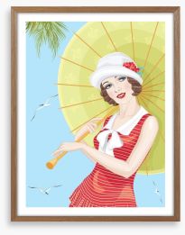 Summer at the seaside Framed Art Print 51972039