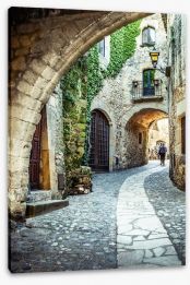 Catalonian village archway Stretched Canvas 52057273