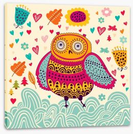 Owls Stretched Canvas 52077091