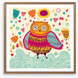 Owls Framed Art Print 52077091
