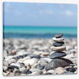 Zen balanced stones Stretched Canvas 52137984