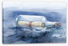 Message in a bottle Stretched Canvas 52241611