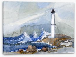 Stormy lighthouse Stretched Canvas 52241715