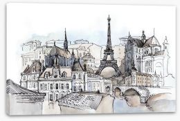 Iconic France Stretched Canvas 52241742
