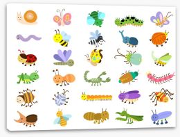 Happy Critters Stretched Canvas 52375266