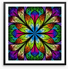 Stained glass surprise 2 Framed Art Print 52442266